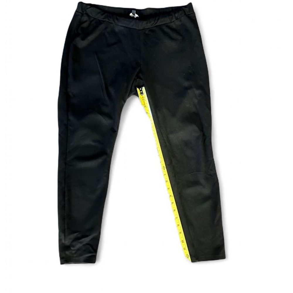 🛍️ 3/$15 Premise Studio Black Rayon Blend dress pants Leggings Elastic Waist 1X - Picture 2 of 3
